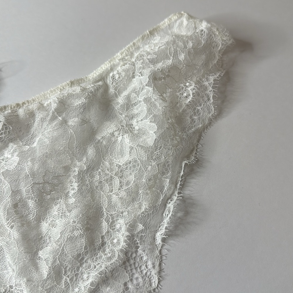 Polo Ralph Lauren Heritage Lace Tanga Panties Ecru XL - Picture 2 of 10